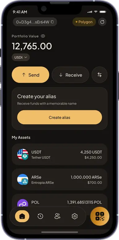 Nandu wallet balance and assets screen