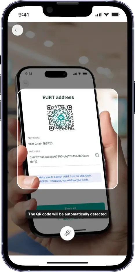 QR scanner screen